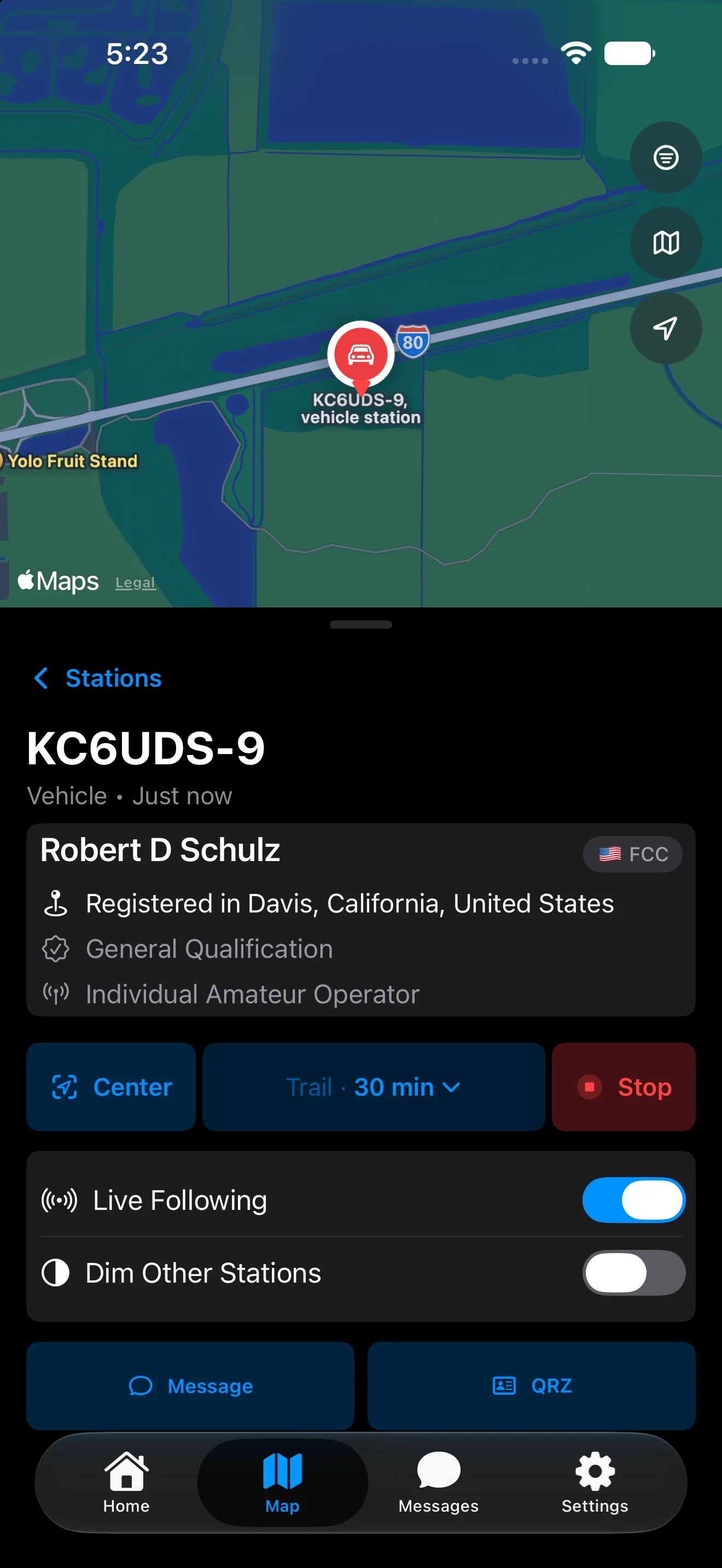 Station tracking controls